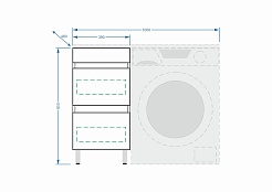 Stella Polare Мебель для ванной Мадлен 100 L – фотография-7